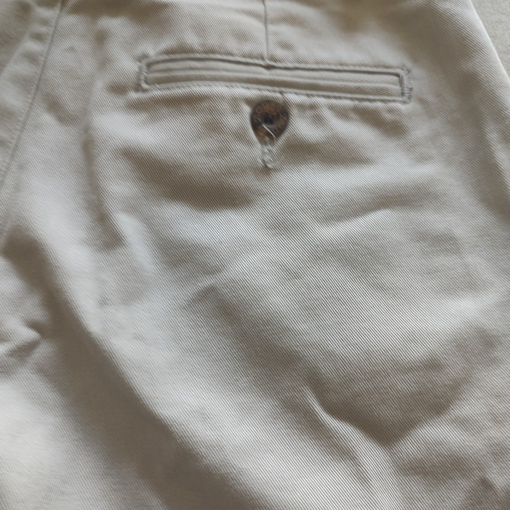 IZOD Boys Khaki Chino Pants Size 14 Regular Tan Cotton Twill Flat Front Z855112